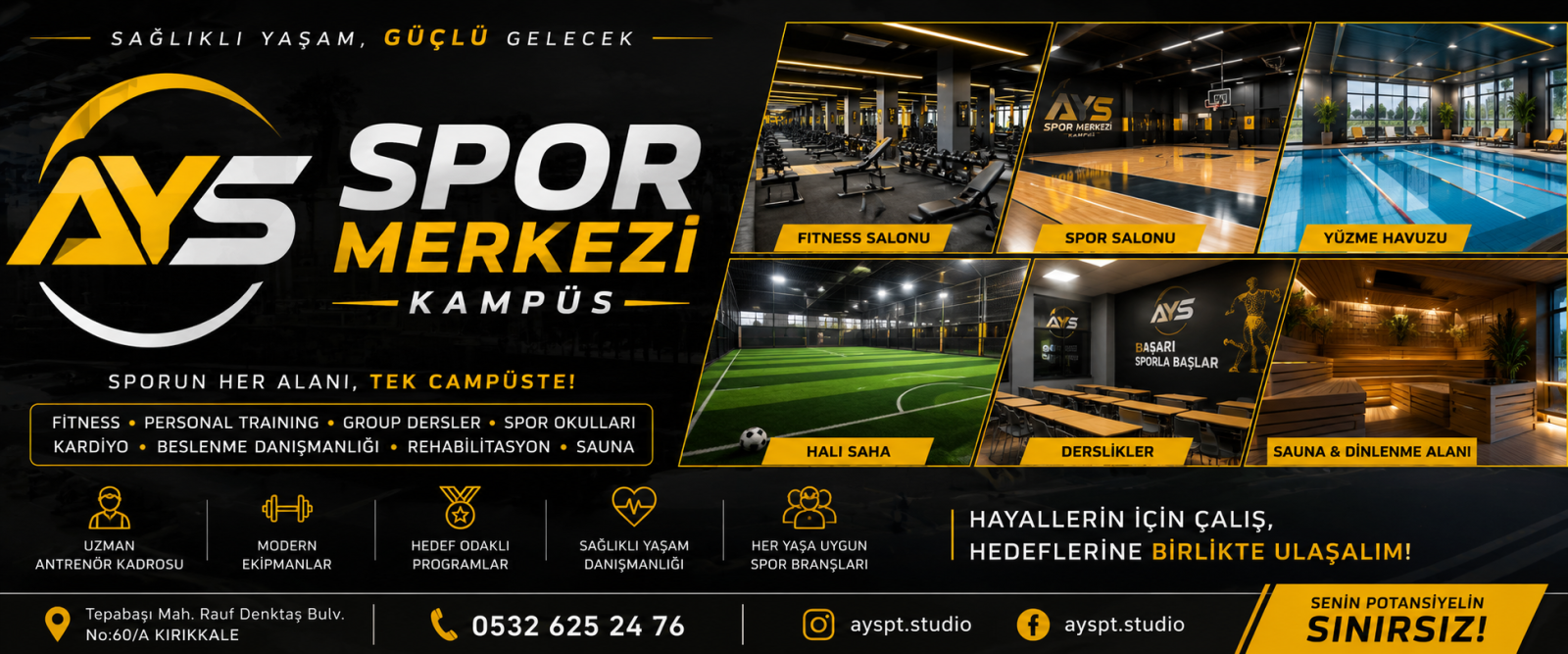 AYS SPOR MERKEZİ KAMPÜS — kapak görseli