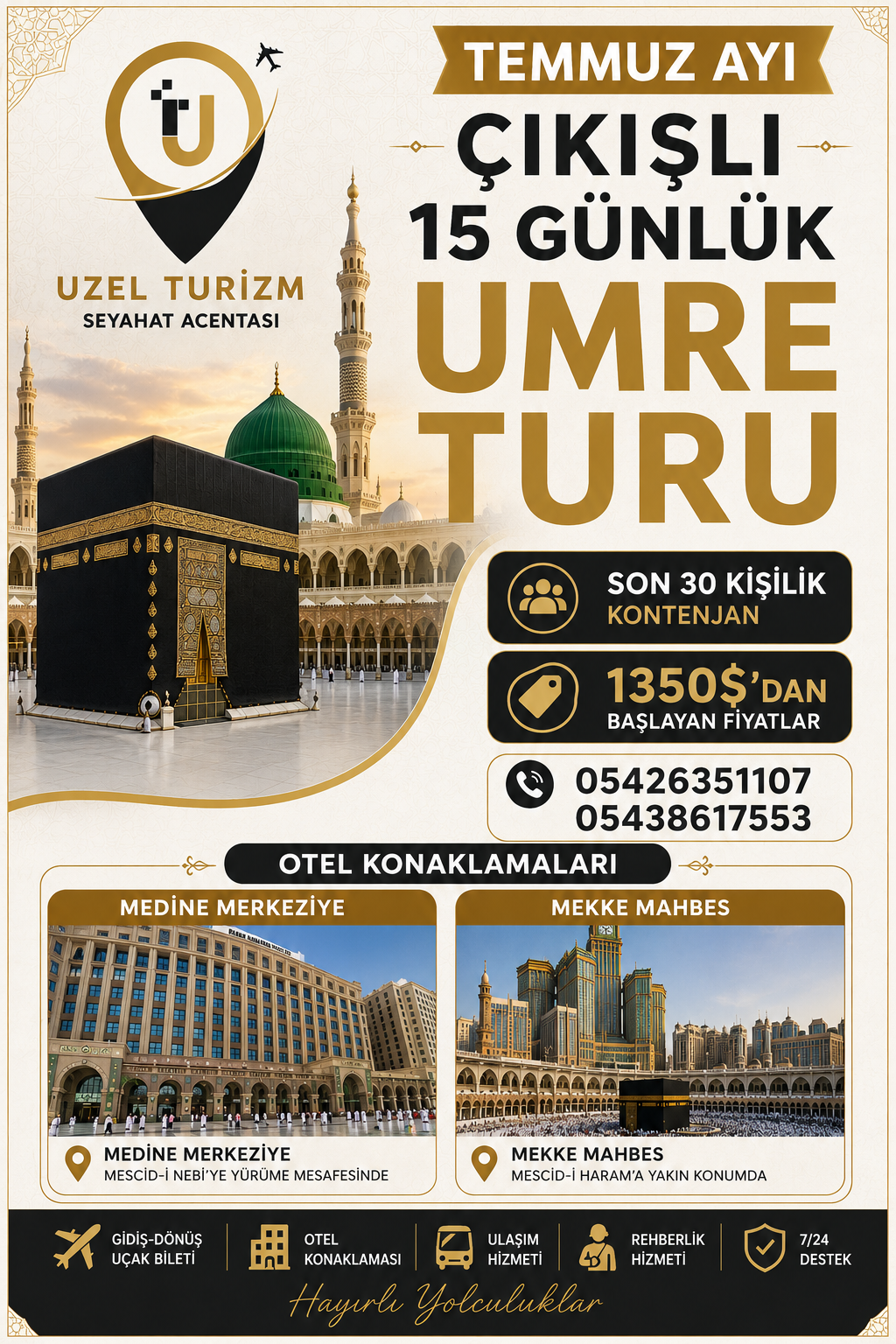 AĞUSTOS-EYLÜL UMRE TURU — 1