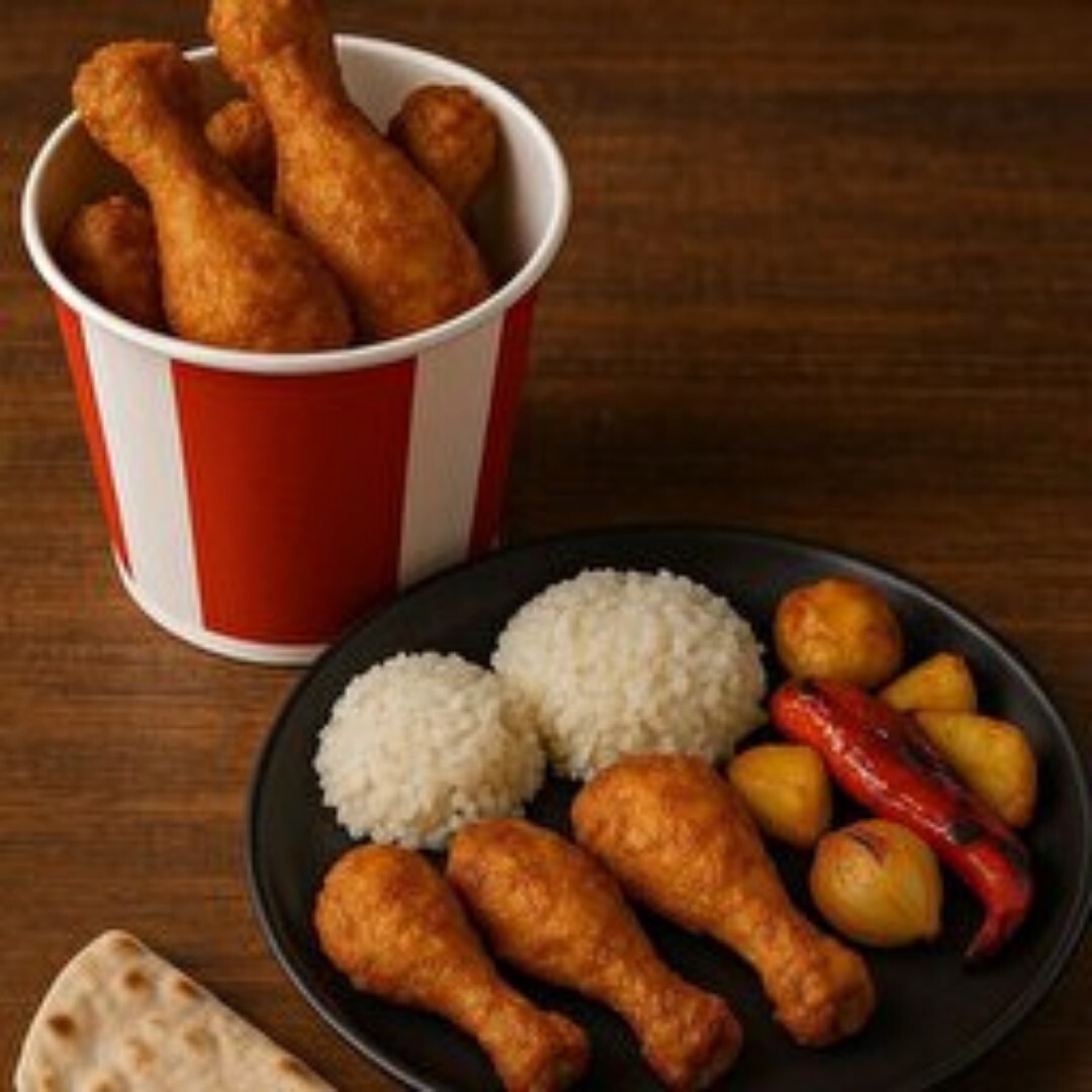 2-3 Kişilik (1 kg) Baget Kova + Pirinç Pilavı & (1 lt) Coca Cola