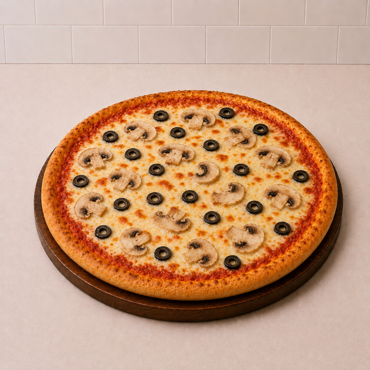 Mantarlı Pizza (Büyük Boy)