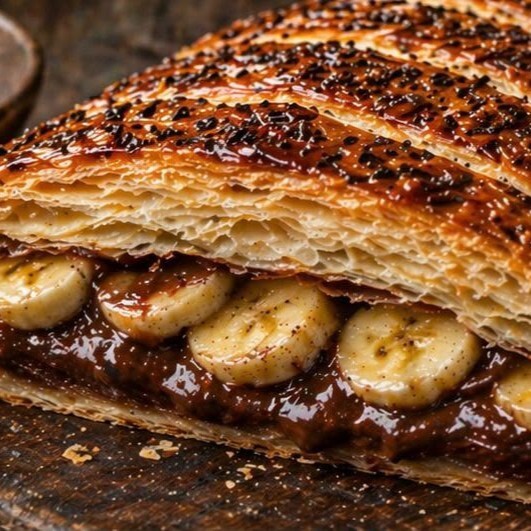 Çikolatalı Muzlu Milföy (Orta)