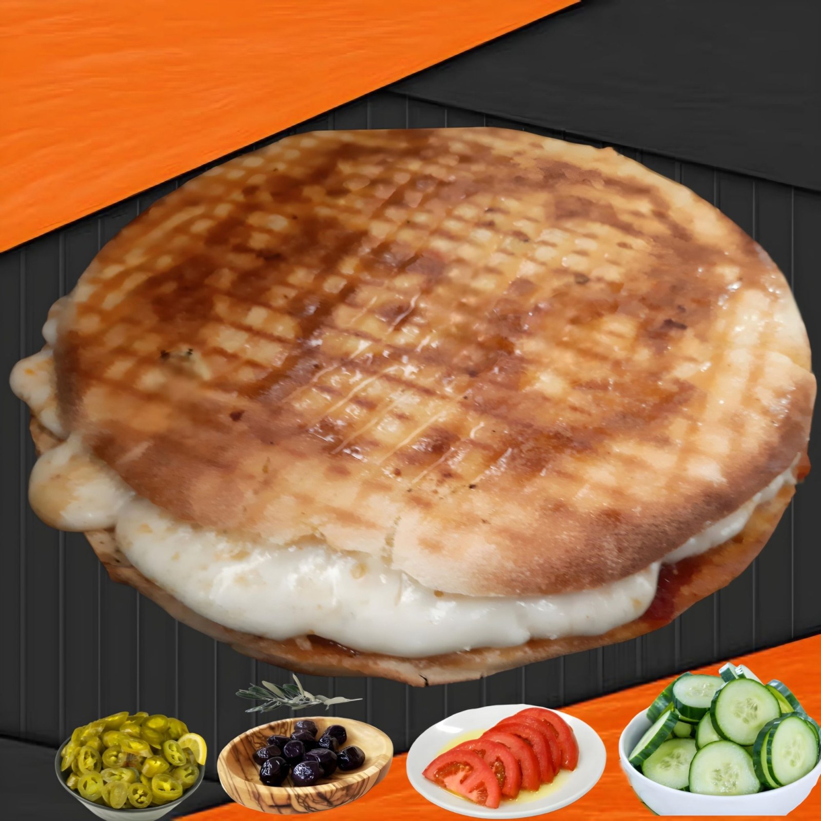 Duble Kaşarlı Bazlama Tost