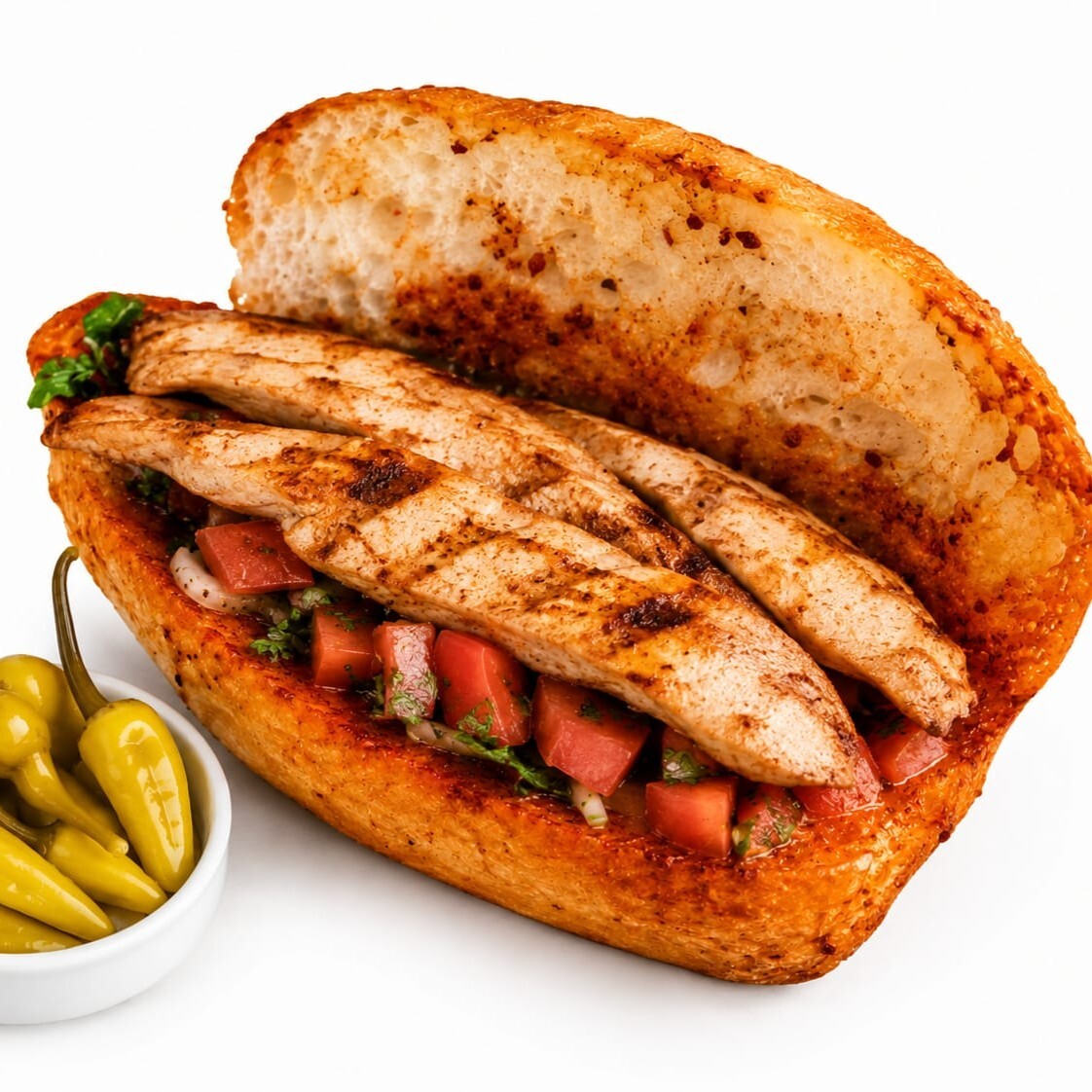 Ekmek arası Izgara Tavuk