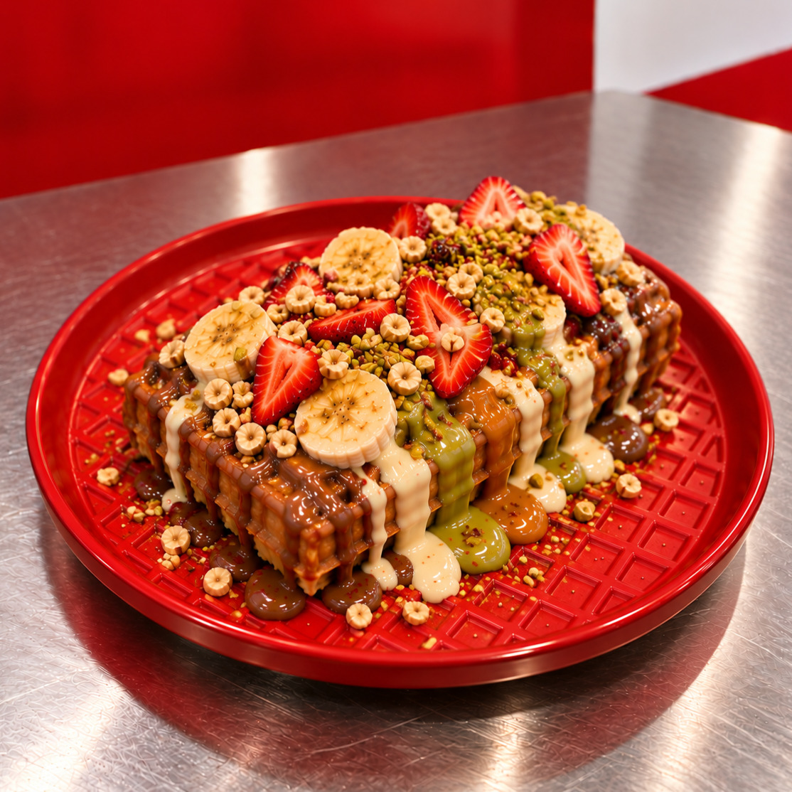 Caramel Love Mini Waffle (Küçük Hamur)