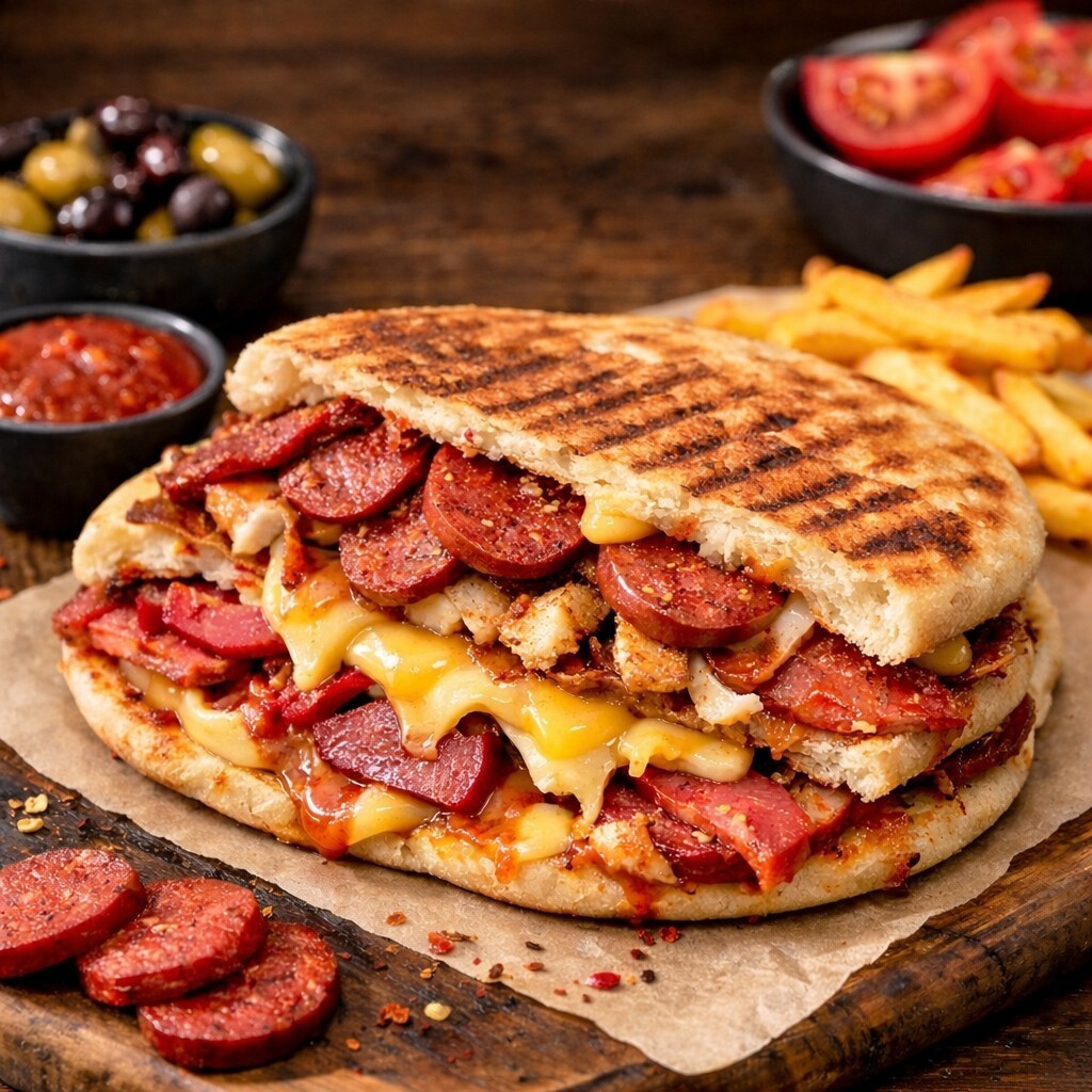 Karışık Tam Bazlama Tost Menü