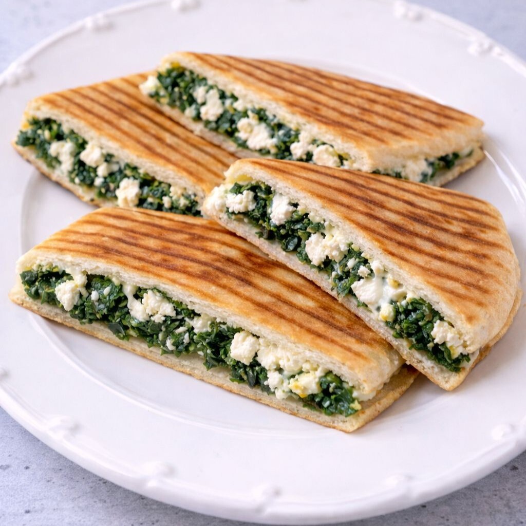 Ispanaklı Peynirli Bazlama Tost