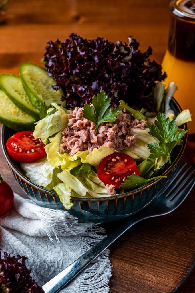 Ton Balıklı Yeşil Salata