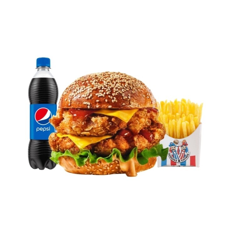 Super XL Chicken Burger Menü