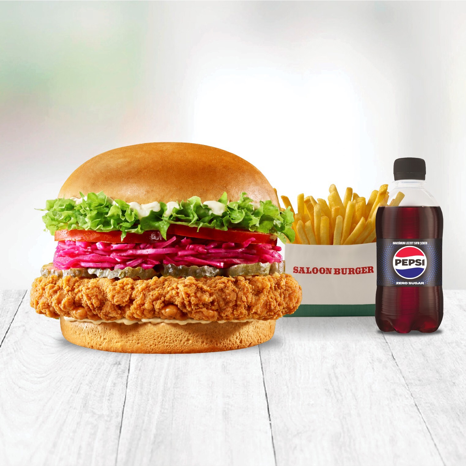 Wanted Burger Menü
