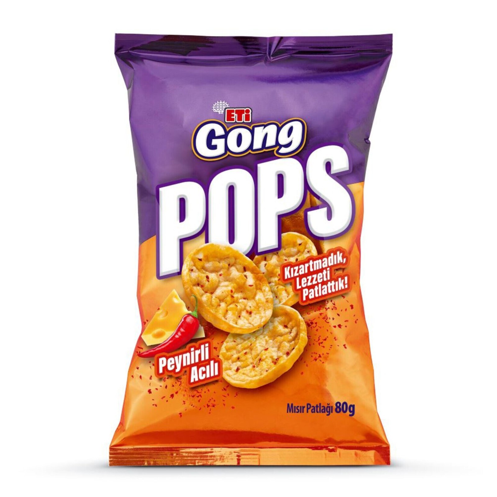 Eti Gong Pops Peynirli Acılı Mısır Patlağı