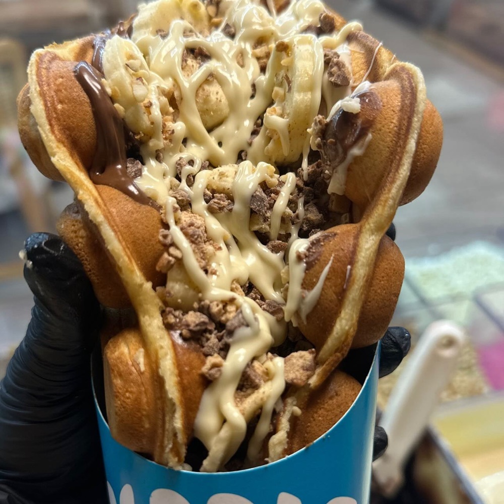 Bubble Sandviç Waffle