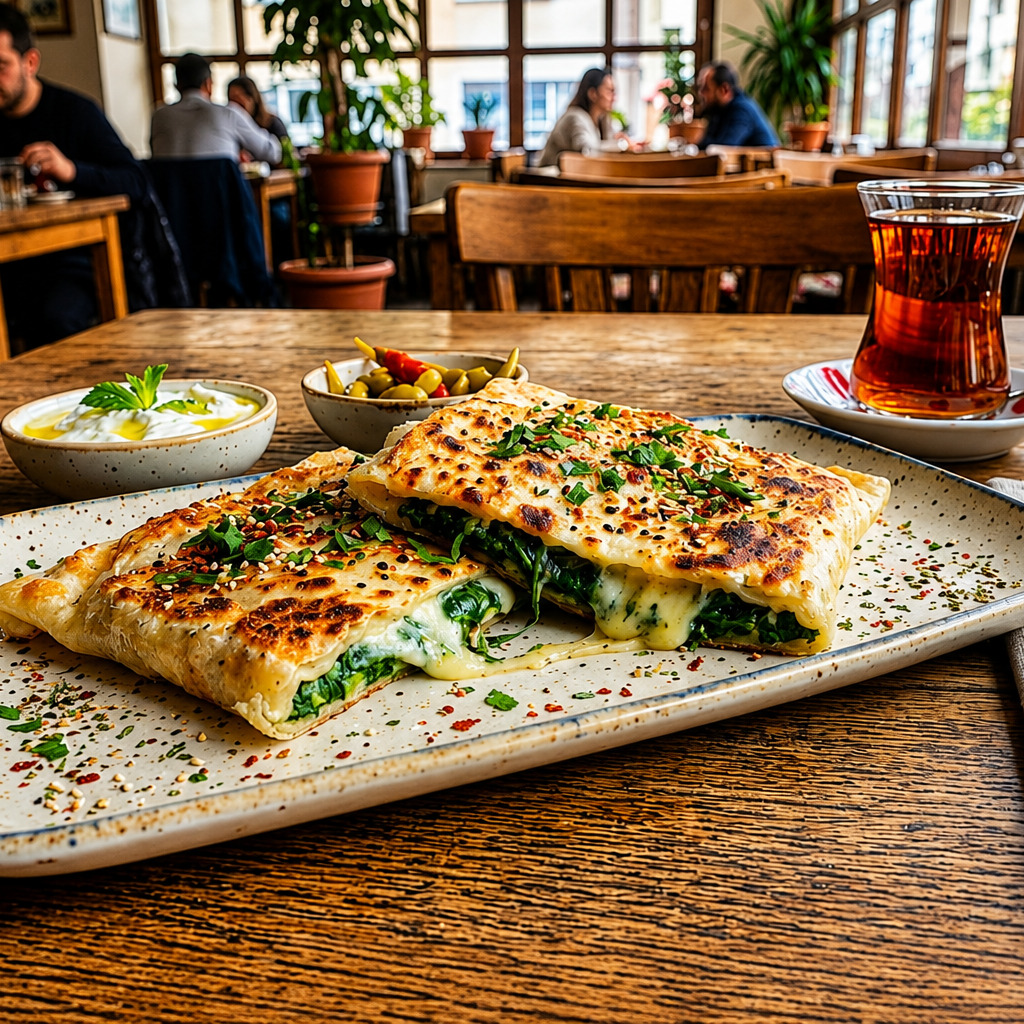 Kaşarlı Ispanaklı Gözleme