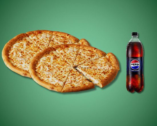 2 Orta Boy Pizza + Litre İçecek
