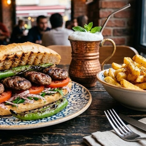 Ev Yapımı Izgara Köfte + Patates + Ayran