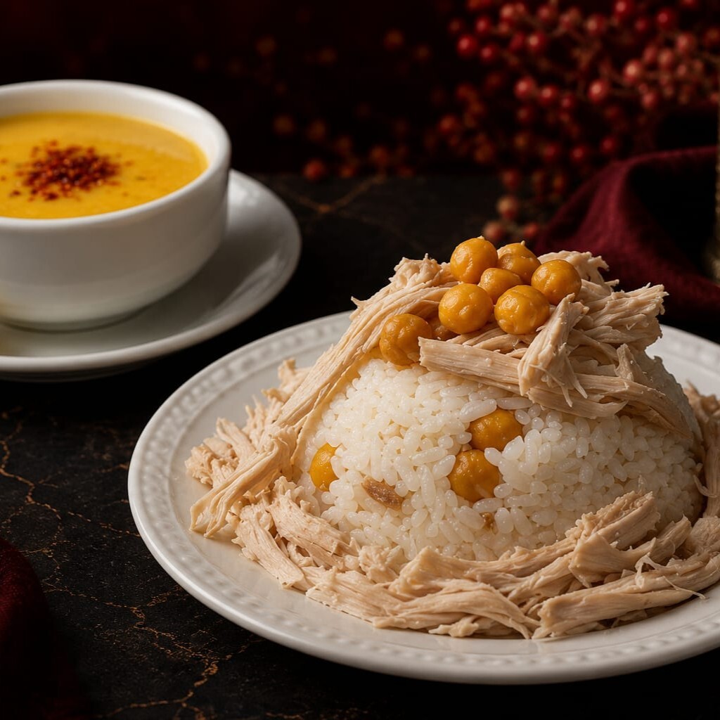 Tavuklu Nohutlu Pilav & Mercimek Çorba Menü