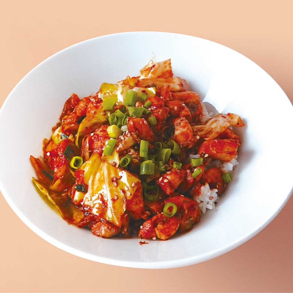 Dakgalbi (Acı Soslu Tavuk Kavurma Pilav)