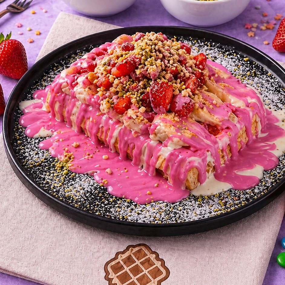 Pink Waffle