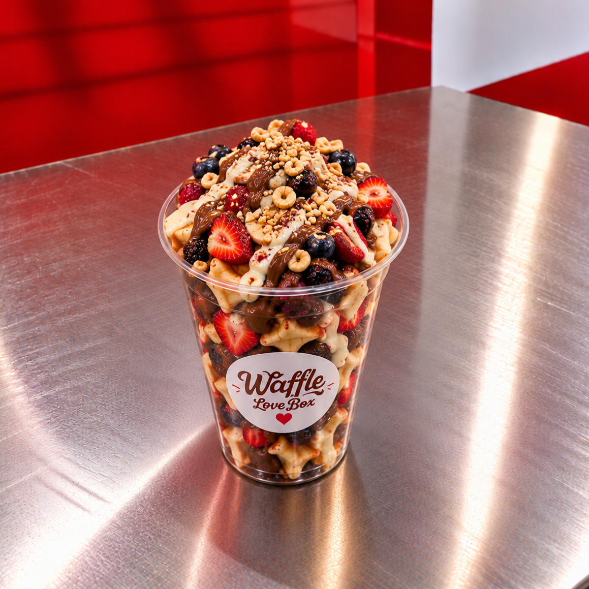 Berry Love Cup Waffle