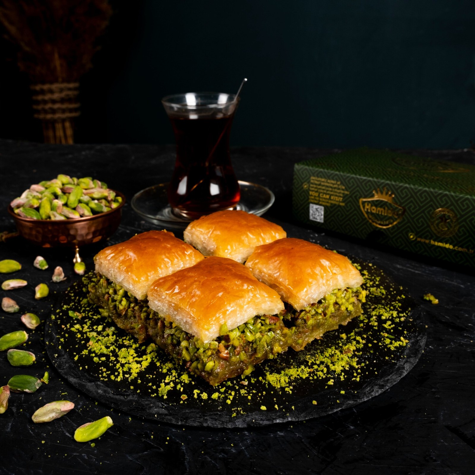 Fıstıklı Kuru Baklava (Dilim)