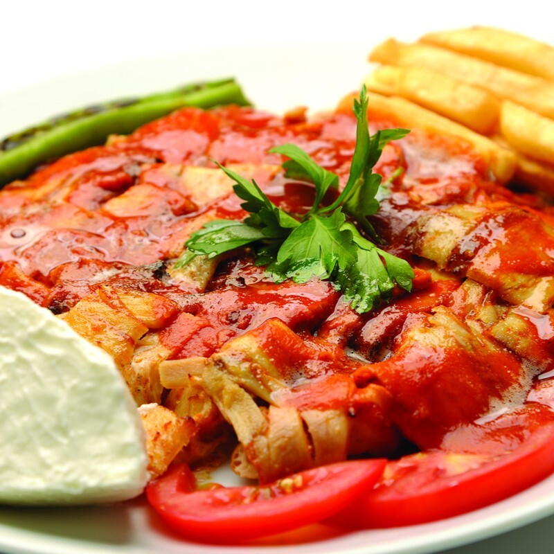 İskender (Tavuk dönerden) (250 gr).