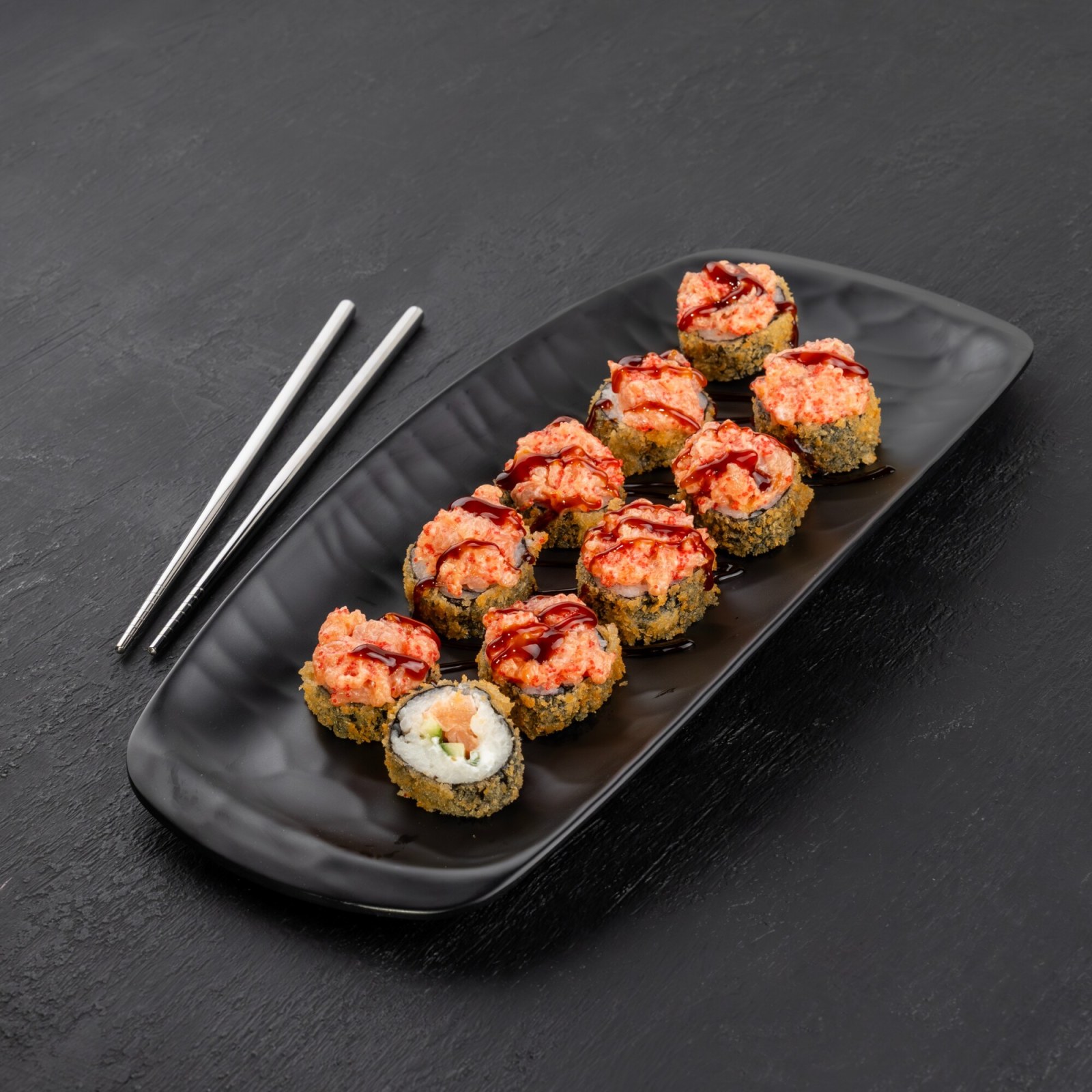 Hot Roll Üstu Somonlu (8 Adet)