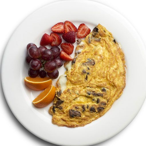 Mantarlı Kaşar Peynirli Omlet