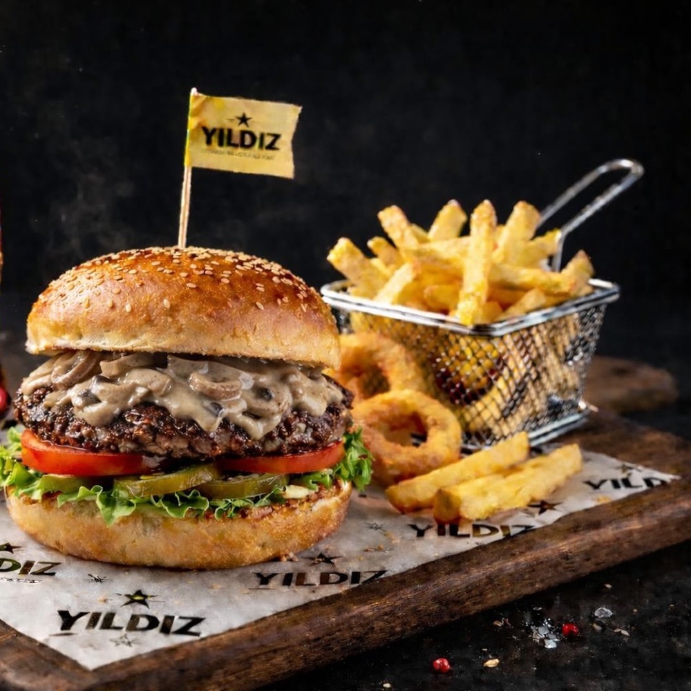 Mantar Soslu Burger Medium Boy