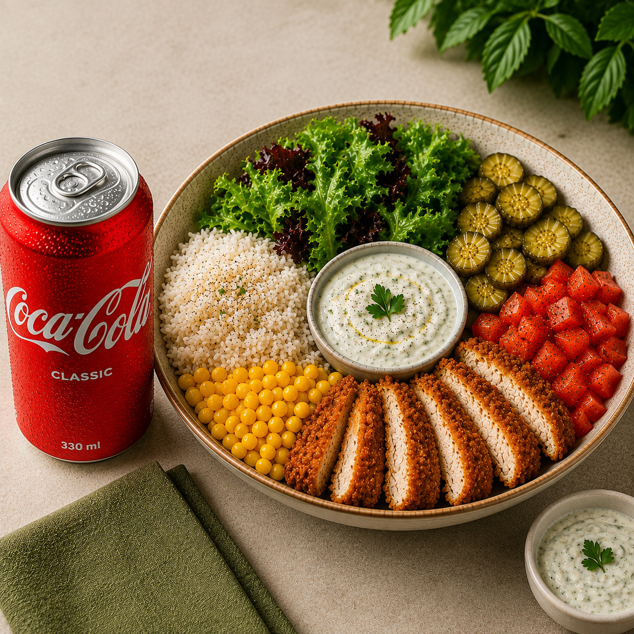 Çıtır Tavuklu Bowl