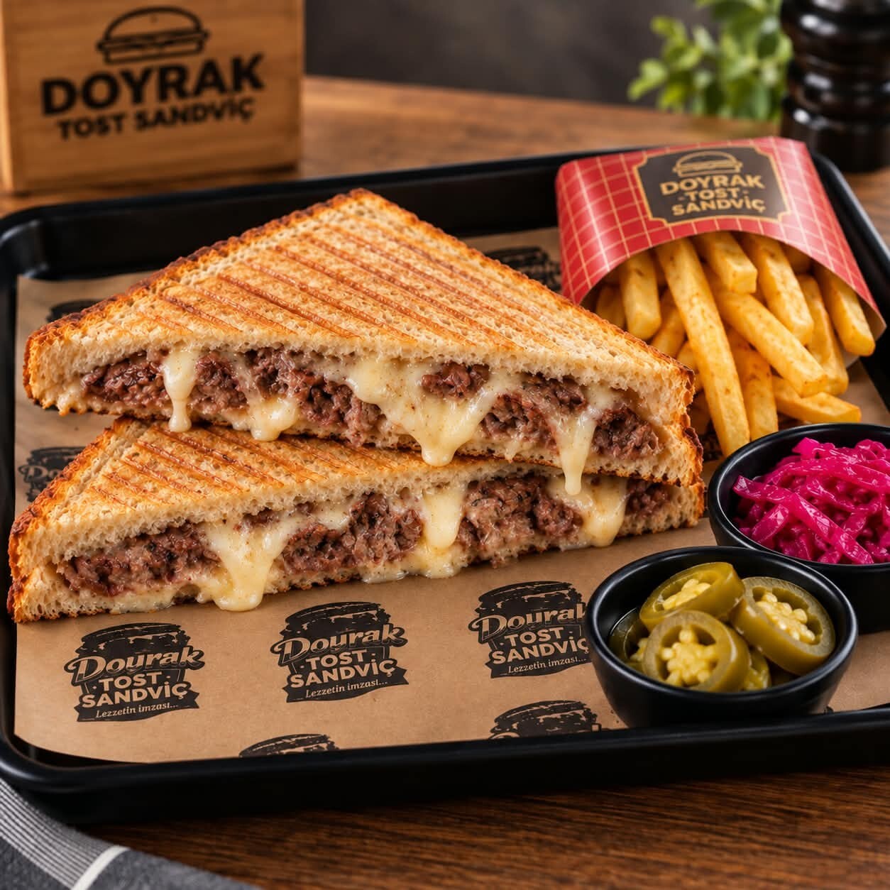 Kavurma Kaşar Tost