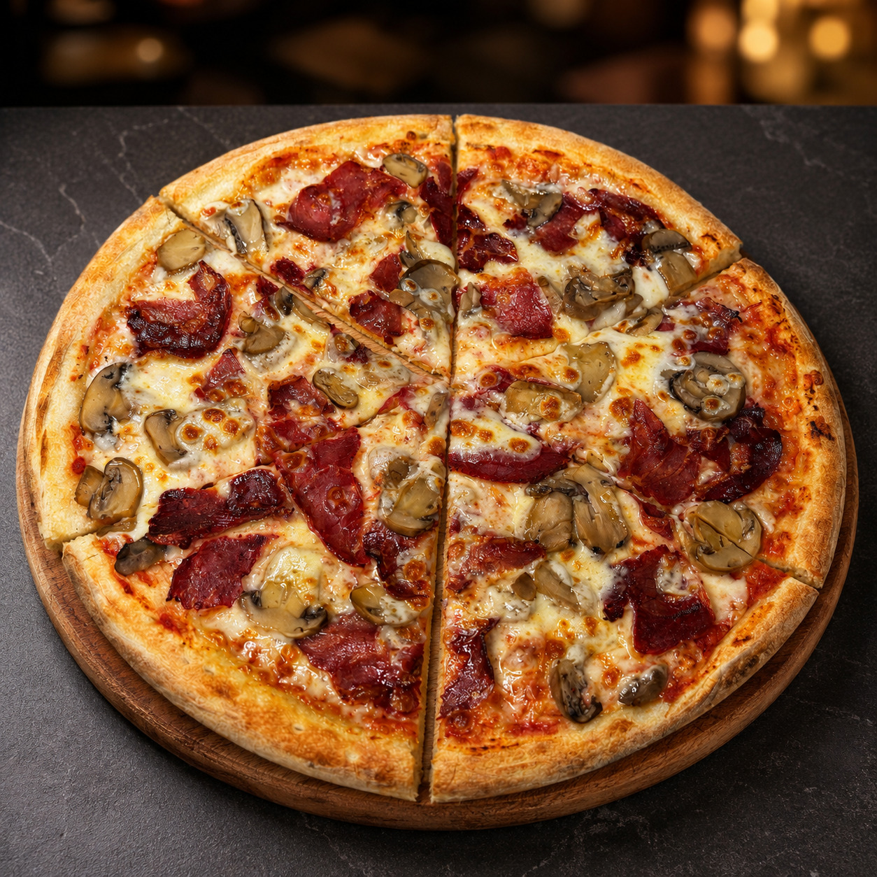 Fümeli Pizza (orta boy)