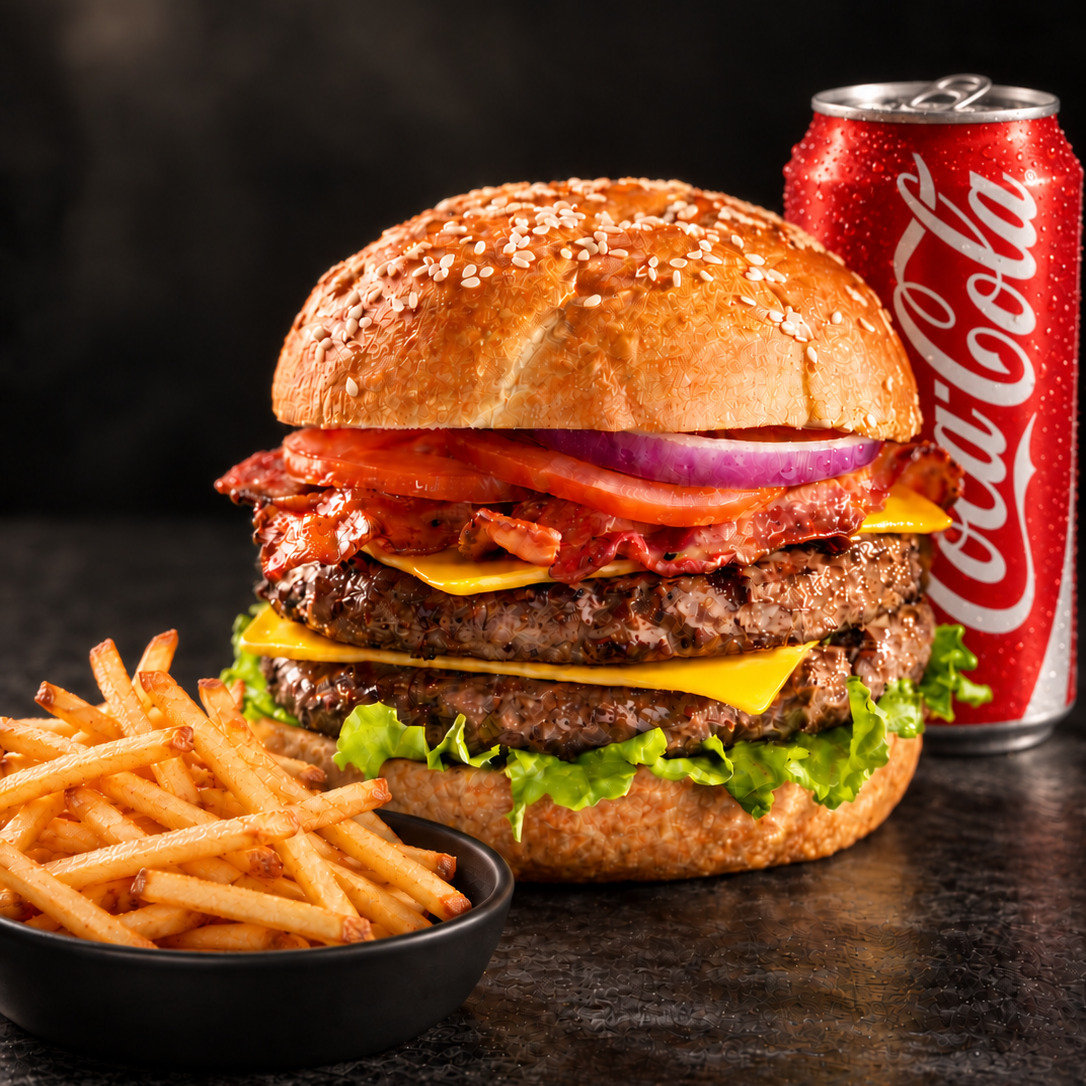Manchi's XXL Burger Menü