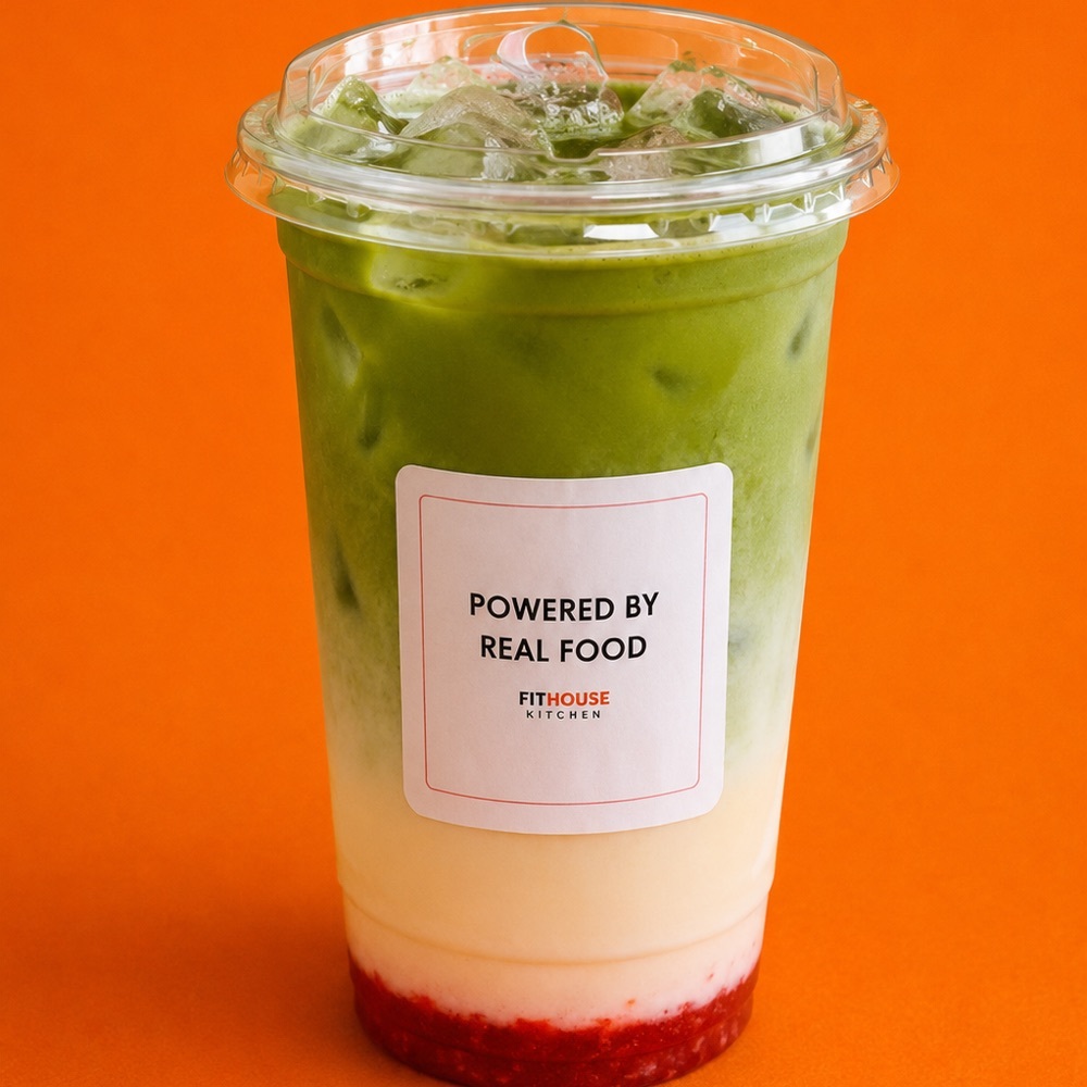 Iced Strawberry Matcha Latte