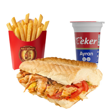 Ekmek Arası Tavuk Döner Menü (150 gr)