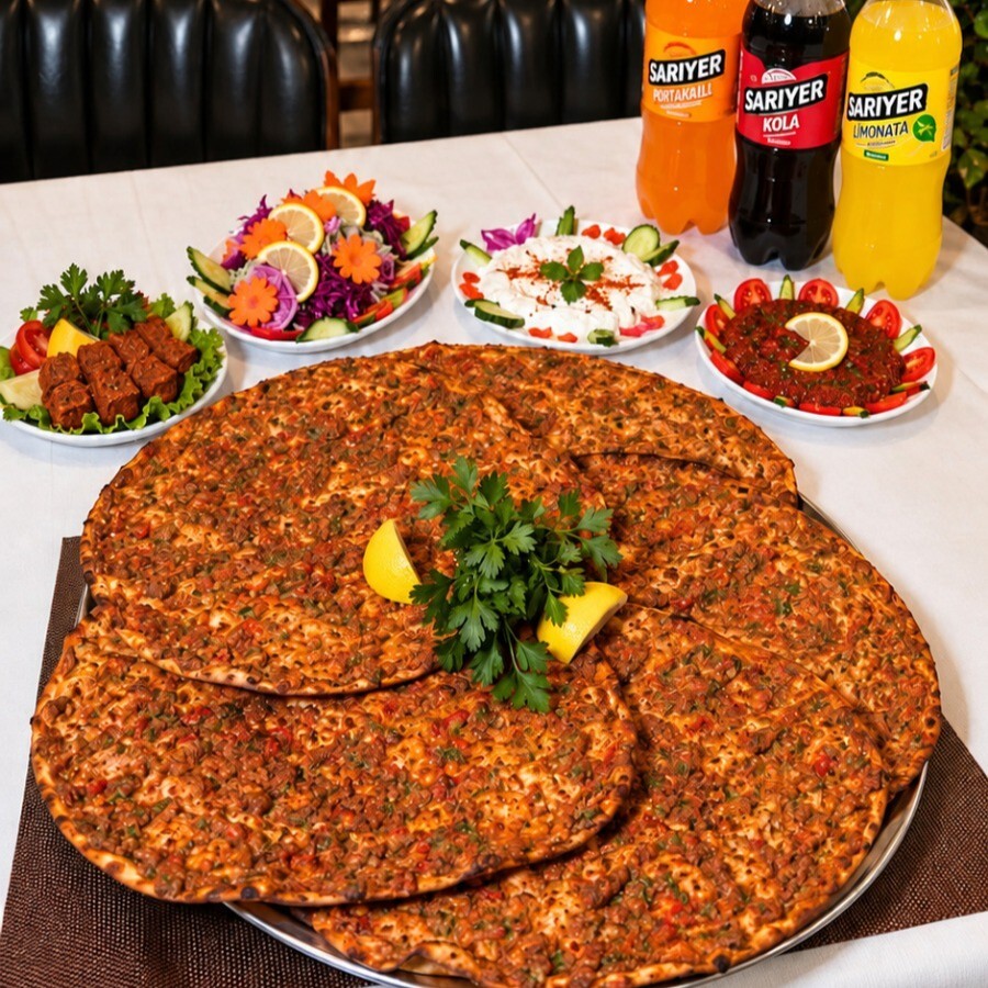 5 Lahmacun + 1 Lt Sarıyer İçecek Seçmeli (Kola - Portakal - Limonata)