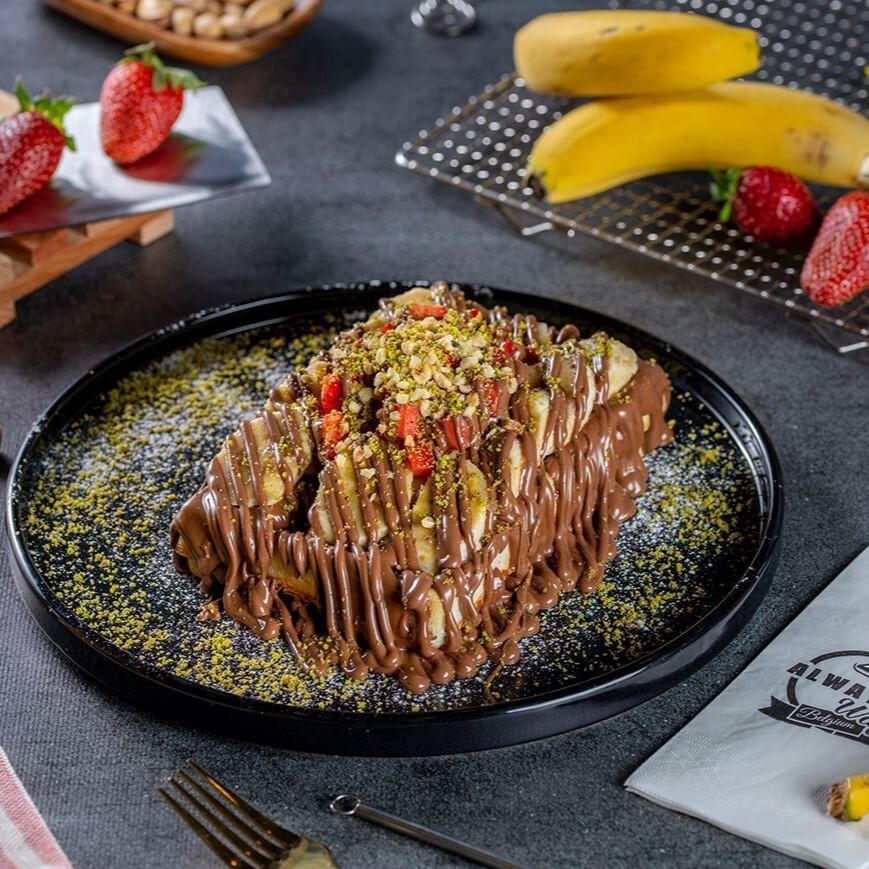 Muz Patlaması waffle
