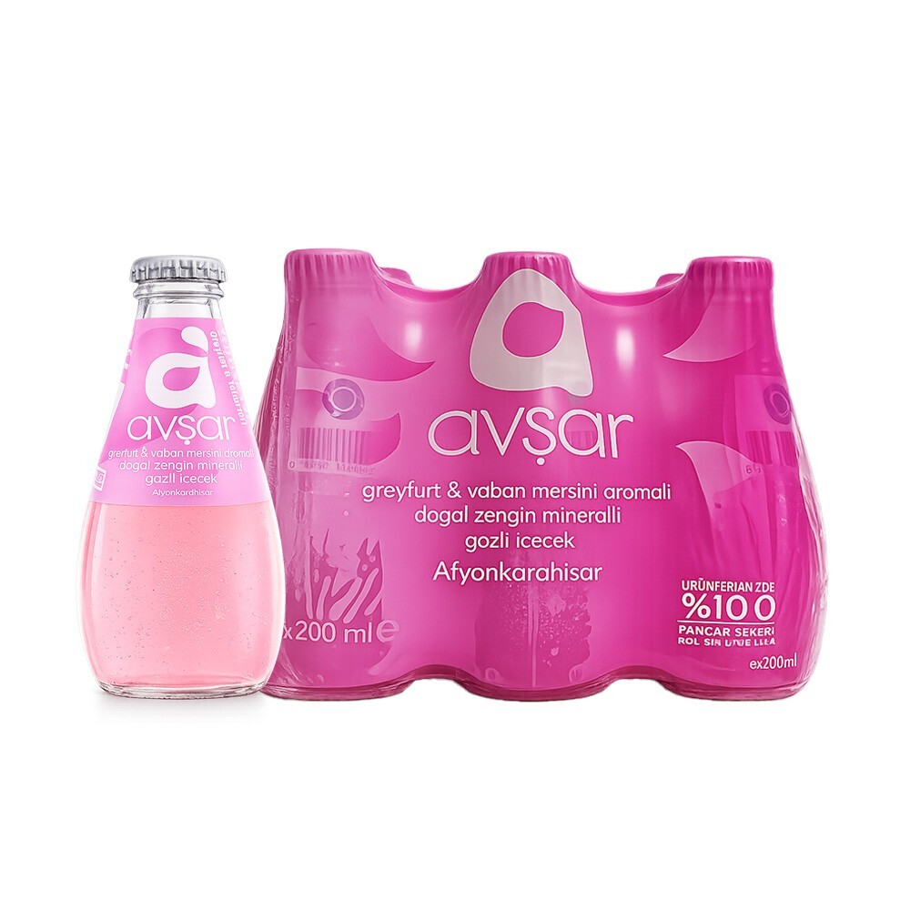 Avşar Greyfurt Yaban Mersinli Soda (200 ml)