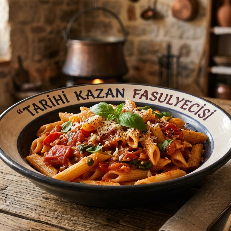 Domates Soslu Penne Makarna