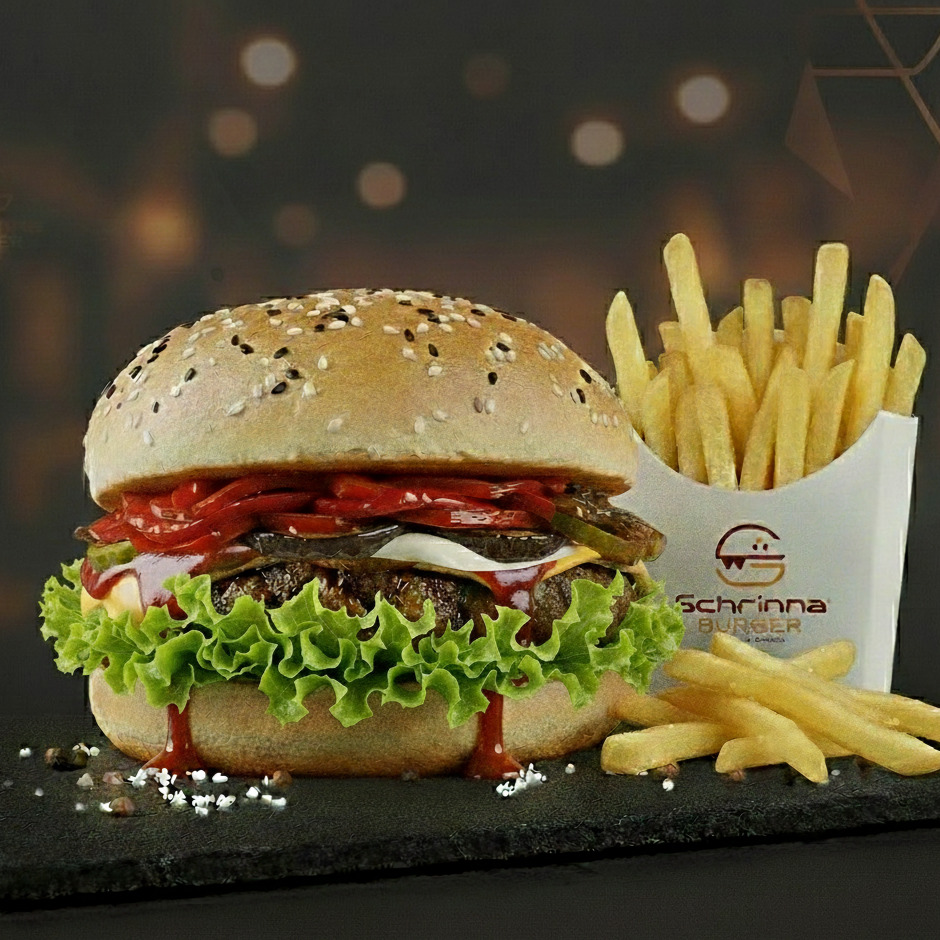 Köz Burger & Patates Kızartması Menü