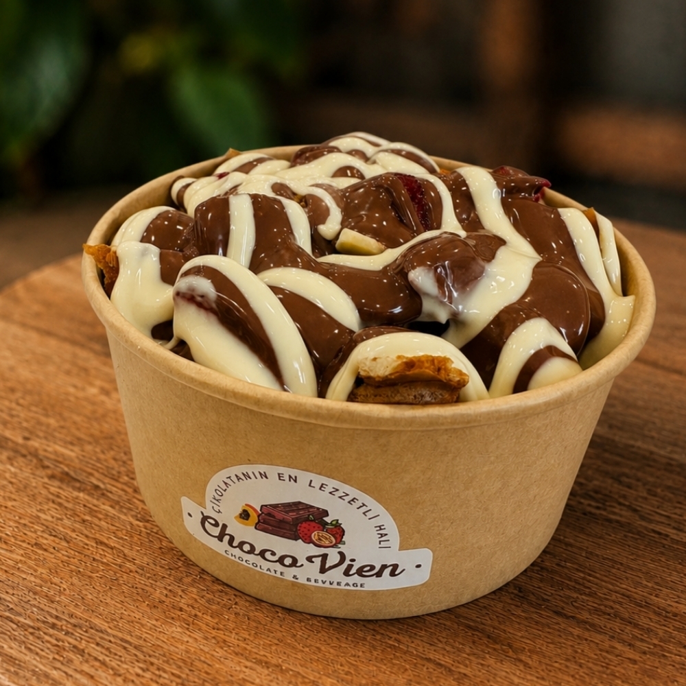 Kova Waffle Beyaz Çikolatalı