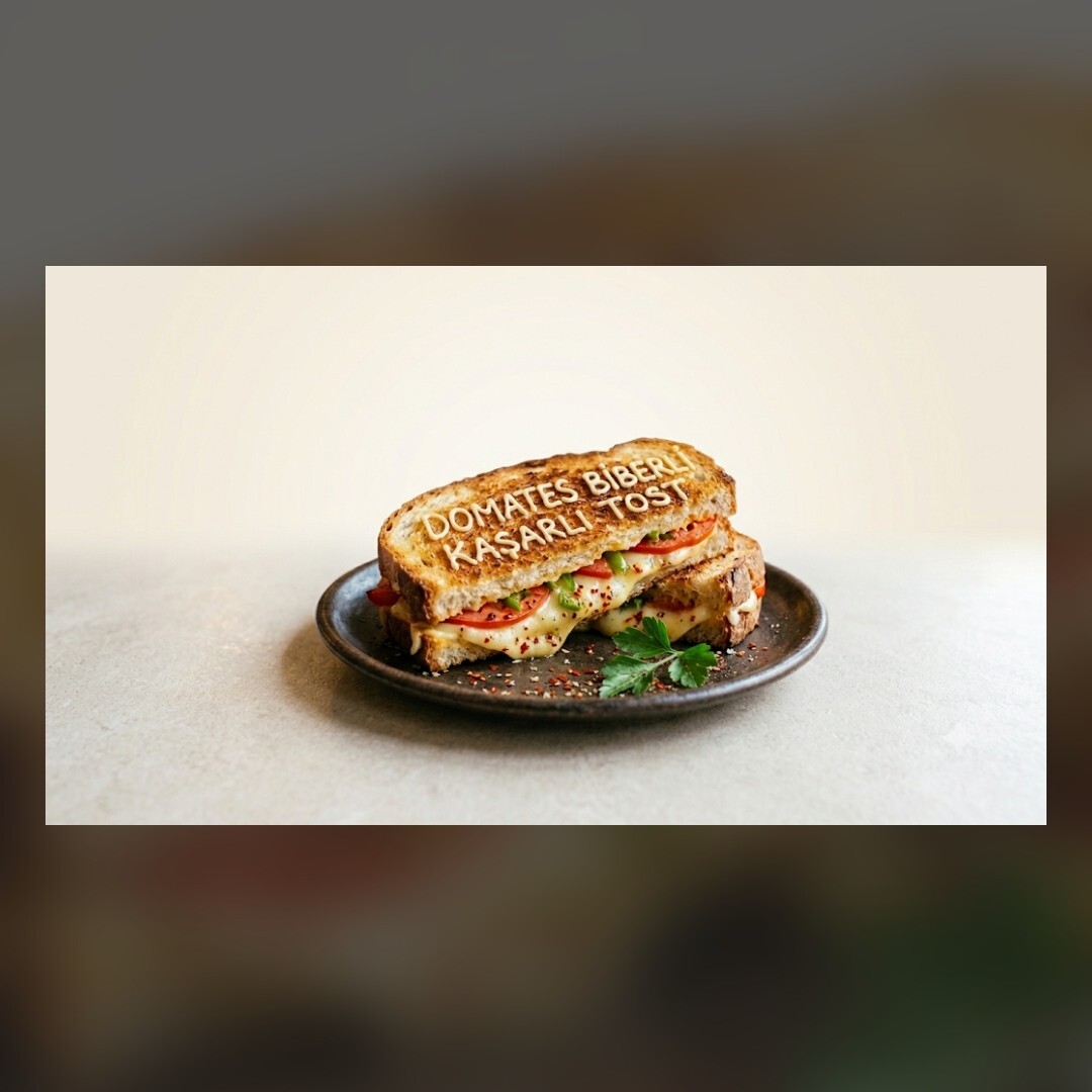 Domates Biberli Tost