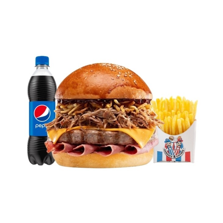 Super BBQ Burger Menü