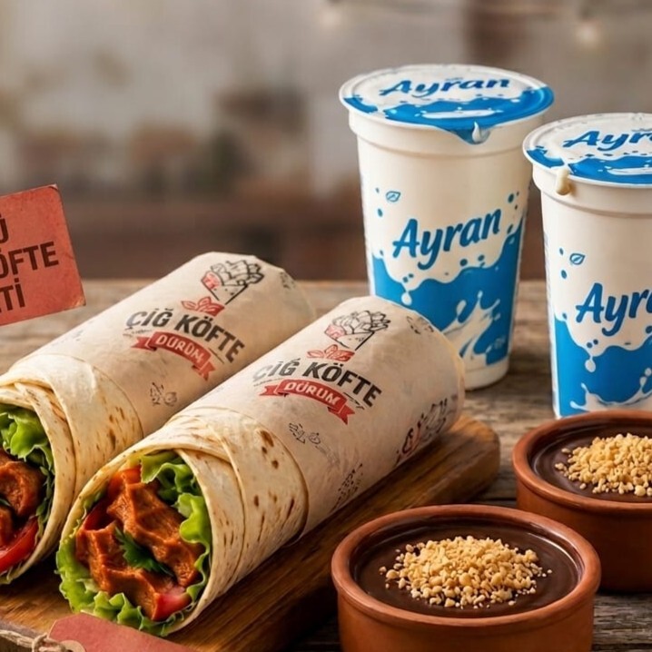 2'li Avantajlı Menü dürüm+ tatlı + ayran