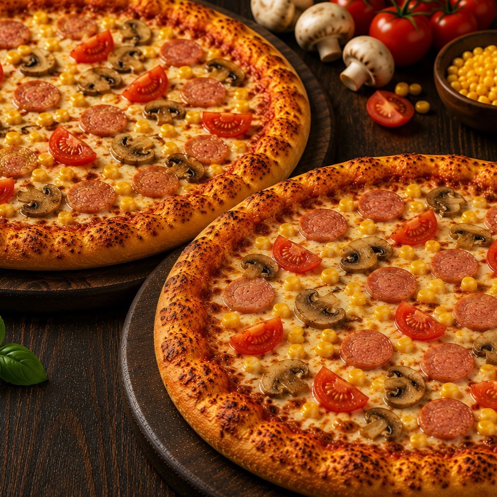 1 Alana 1 Bedava Sosislim Pizza (Orta Boy)