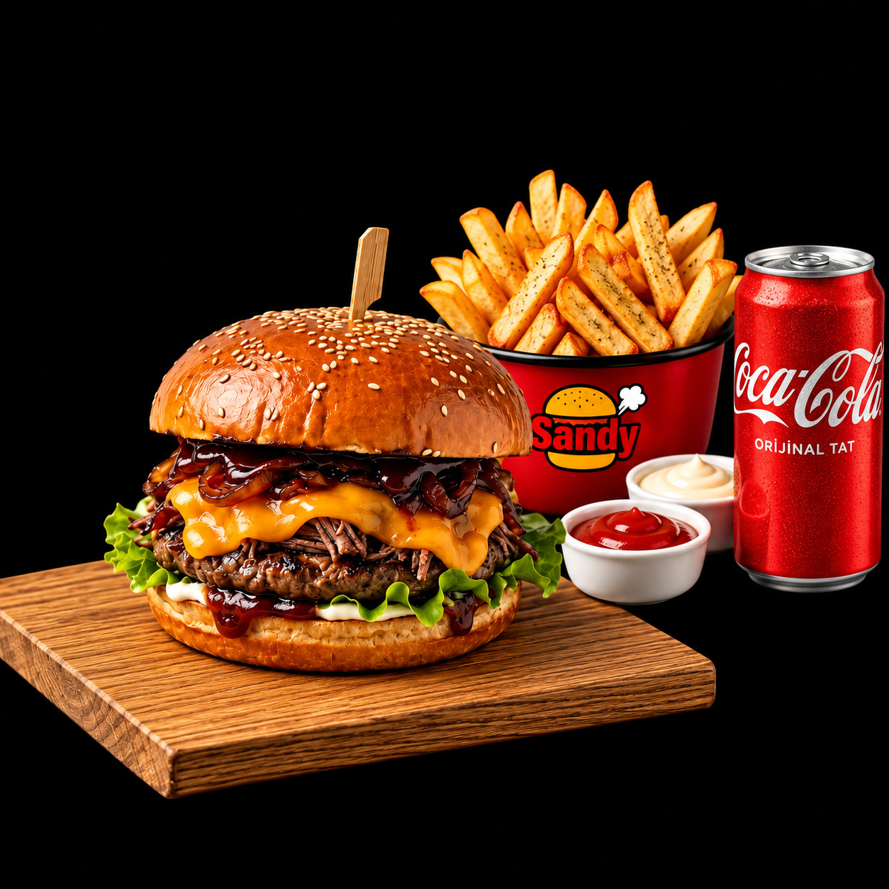 Bbq Tiftik Sandy Burger Menü