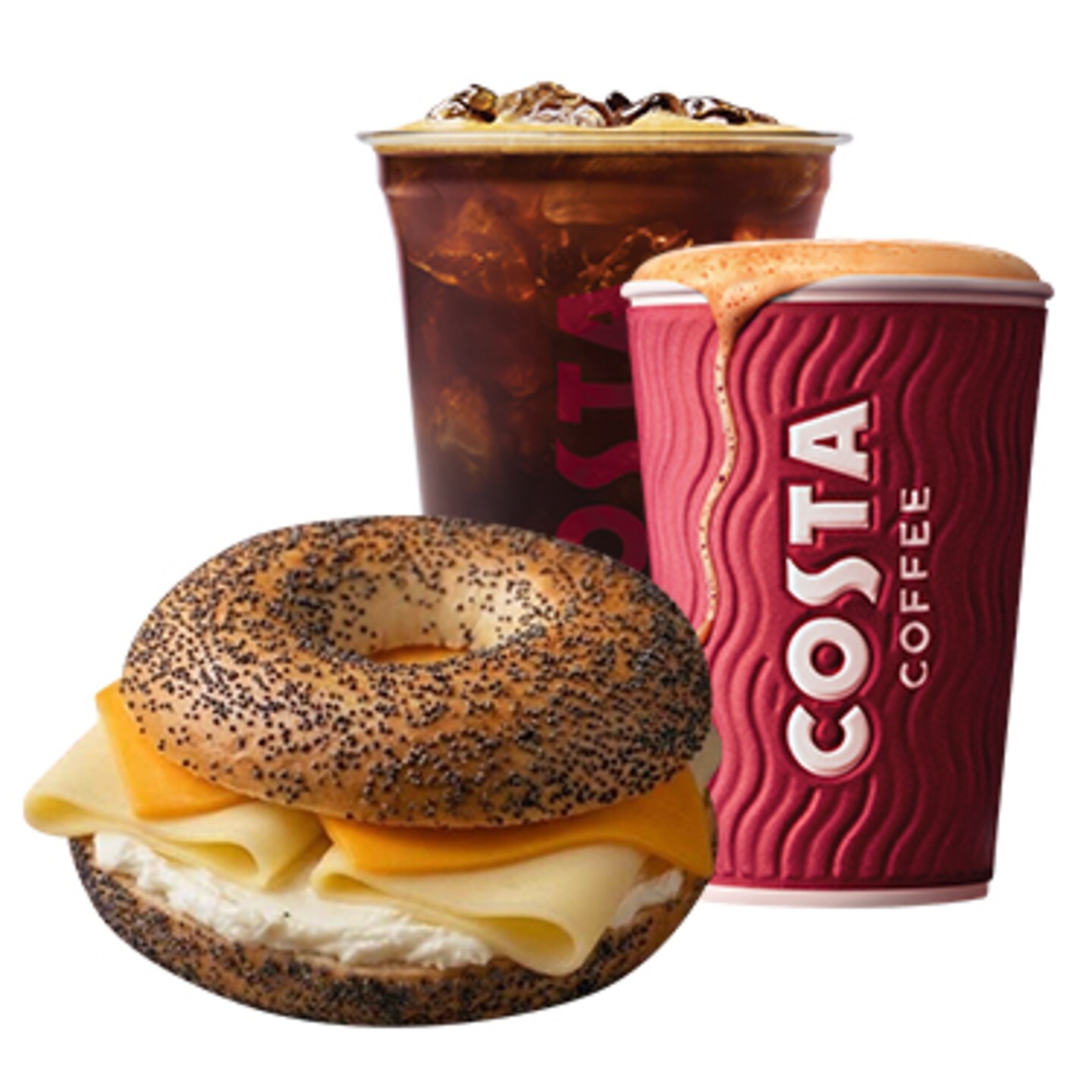 Haşhaşlı Üç Peynirli Bagel Kahve Menü