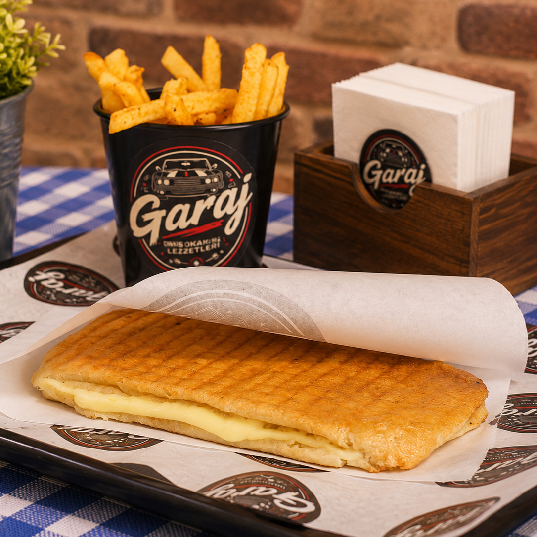 Kaşarlı Tost Menü (Tost + Patates + İçecek)