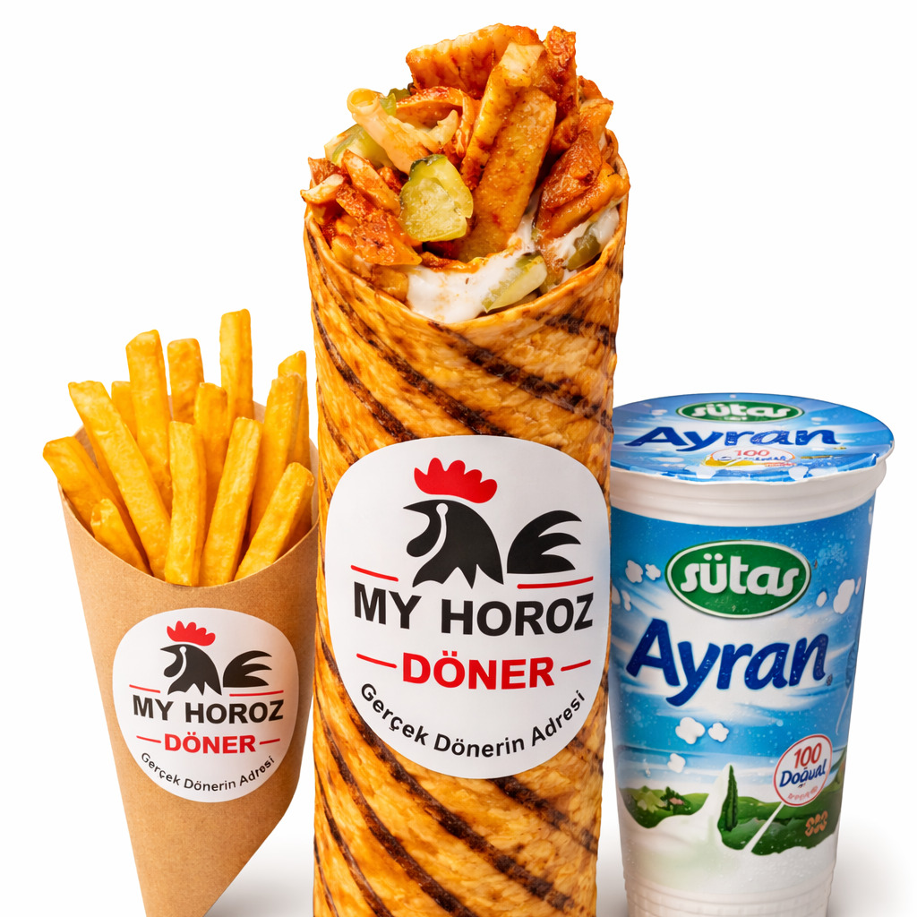 Large Tavuk Dürüm Menü (125 gr)