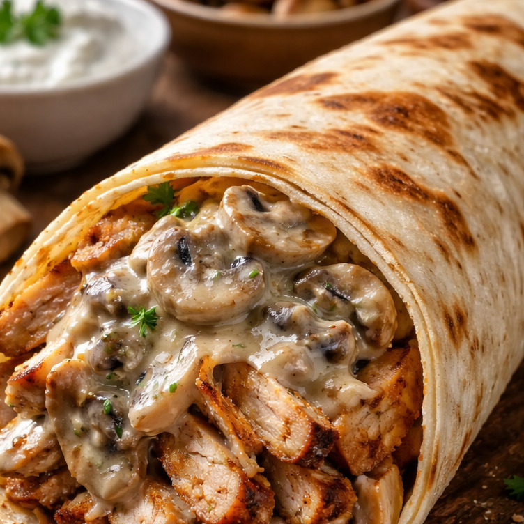 Mantar Soslu Zurna Tavuk Döner Dürüm