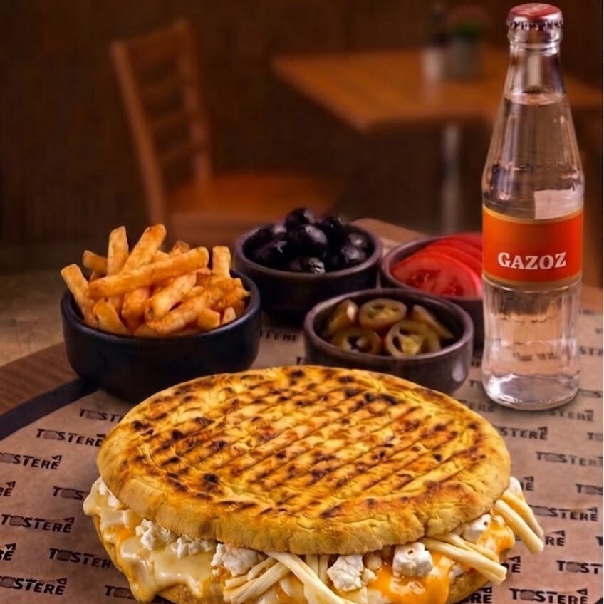 Dört Peynirli Bazlama Tost Menü