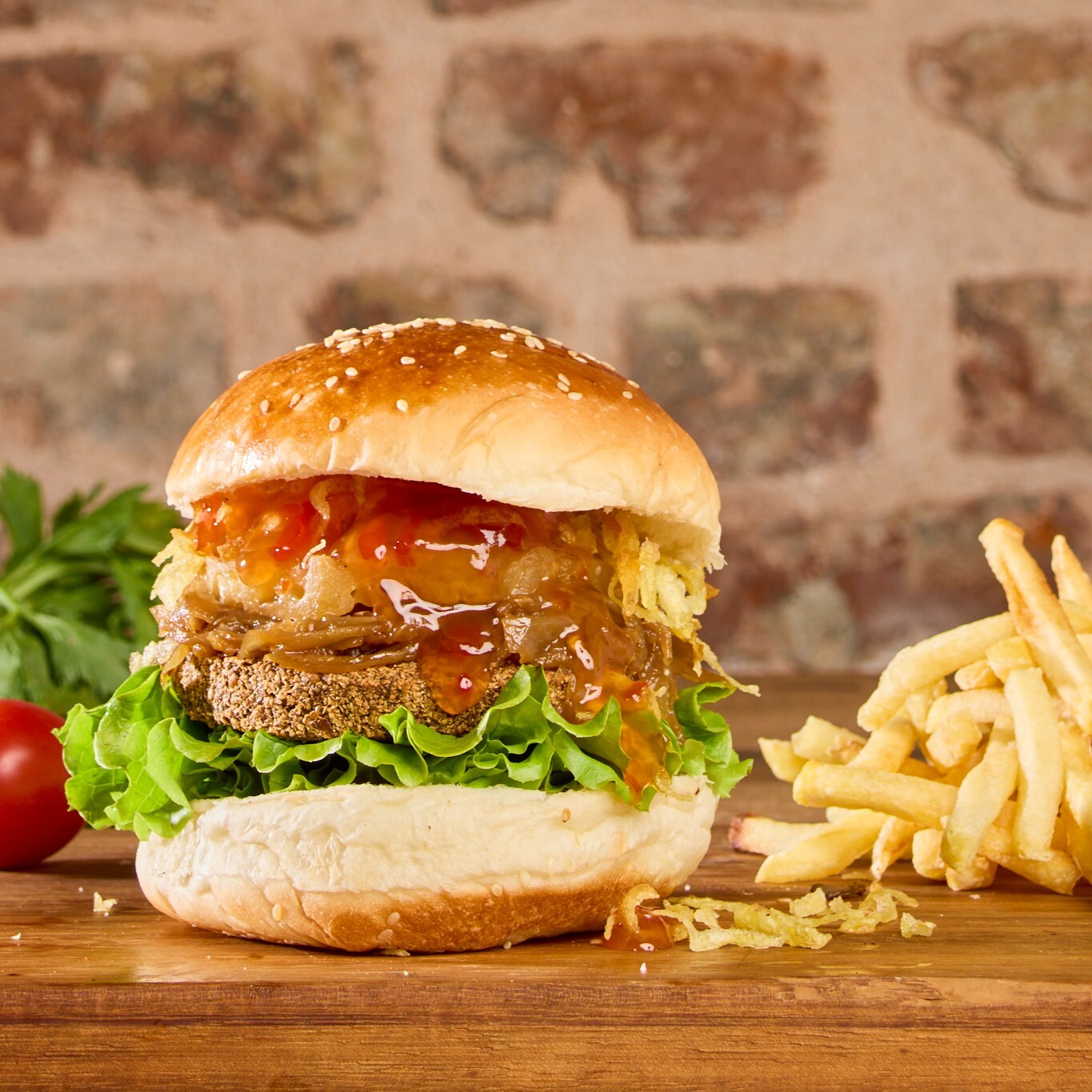Vejetaryen Sweet Falafel Burger